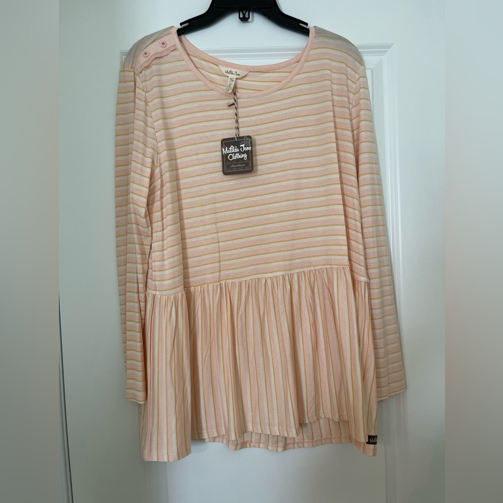 Matilda Jane womens XL True Friend Top Peplum